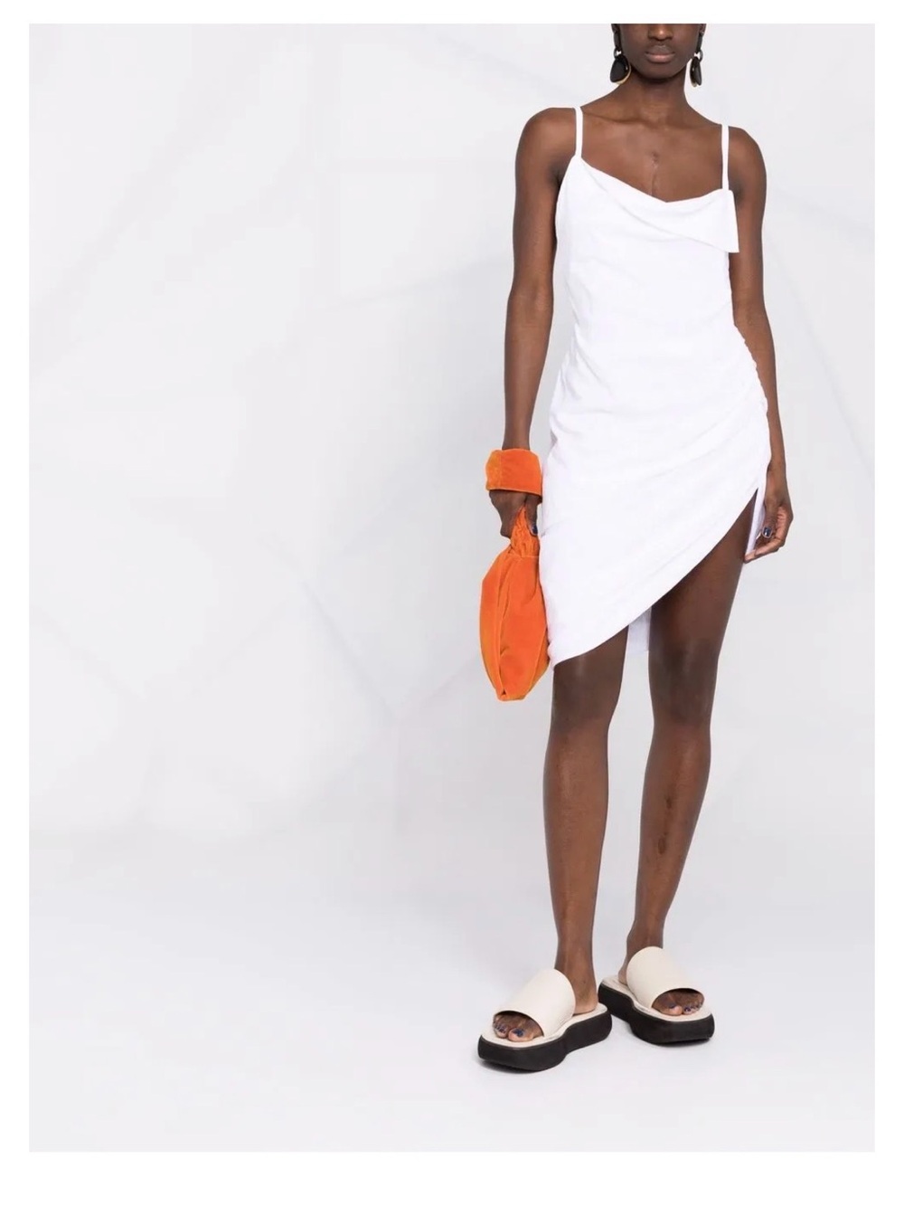 Jacquemus La Robe Saudade draped minidress